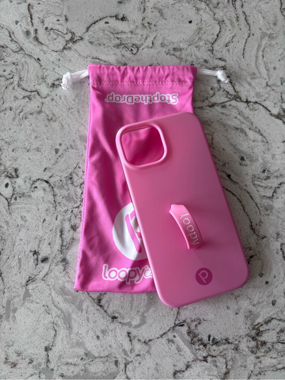 Loopy Case Pink Protective Phone Case with Loop Grip